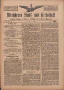 Wreschener Stadt und Kreisblatt: amtlicher Anzeiger f&uuml;r Wreschen, Miloslaw, Strzalkowo und Umgegend 1909.05.15 Nr57