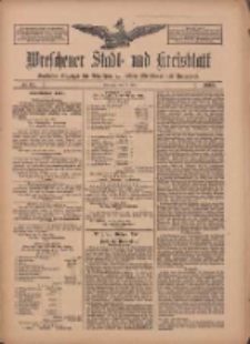 Wreschener Stadt und Kreisblatt: amtlicher Anzeiger für Wreschen, Miloslaw, Strzalkowo und Umgegend 1909.05.25 Nr61