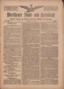 Wreschener Stadt und Kreisblatt: amtlicher Anzeiger für Wreschen, Miloslaw, Strzalkowo und Umgegend 1909.06.26 Nr74