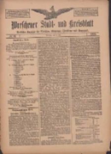 Wreschener Stadt und Kreisblatt: amtlicher Anzeiger f&uuml;r Wreschen, Miloslaw, Strzalkowo und Umgegend 1909.07.13 Nr81