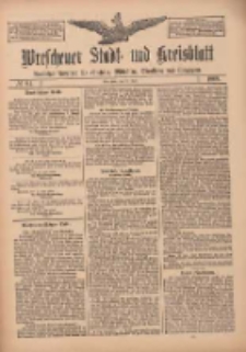 Wreschener Stadt und Kreisblatt: amtlicher Anzeiger f&uuml;r Wreschen, Miloslaw, Strzalkowo und Umgegend 1909.07.20 Nr84