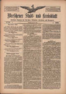 Wreschener Stadt und Kreisblatt: amtlicher Anzeiger für Wreschen, Miloslaw, Strzalkowo und Umgegend 1909.07.22 Nr85