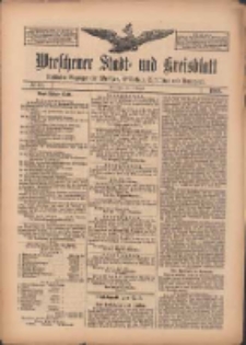 Wreschener Stadt und Kreisblatt: amtlicher Anzeiger für Wreschen, Miloslaw, Strzalkowo und Umgegend 1909.08.05 Nr91