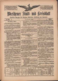 Wreschener Stadt und Kreisblatt: amtlicher Anzeiger für Wreschen, Miloslaw, Strzalkowo und Umgegend 1909.08.14 Nr95