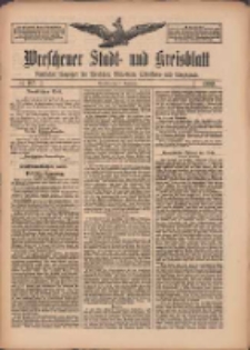 Wreschener Stadt und Kreisblatt: amtlicher Anzeiger f&uuml;r Wreschen, Miloslaw, Strzalkowo und Umgegend 1909.09.11 Nr107