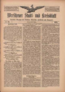 Wreschener Stadt und Kreisblatt: amtlicher Anzeiger f&uuml;r Wreschen, Miloslaw, Strzalkowo und Umgegend 1909.10.14 Nr121