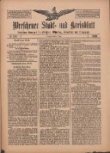 Wreschener Stadt und Kreisblatt: amtlicher Anzeiger für Wreschen, Miloslaw, Strzalkowo und Umgegend 1909.10.28 Nr128