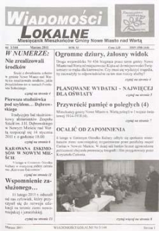 Wiadomości Lokalne 2011 R.11 Nr3(144)