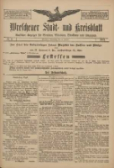 Wreschener Stadt und Kreisblatt: amtlicher Anzeiger für Wreschen, Miloslaw, Strzalkowo und Umgegend 1911.01.19 Nr8