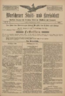 Wreschener Stadt und Kreisblatt: amtlicher Anzeiger für Wreschen, Miloslaw, Strzalkowo und Umgegend 1911.01.21 Nr9