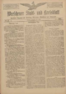Wreschener Stadt und Kreisblatt: amtlicher Anzeiger für Wreschen, Miloslaw, Strzalkowo und Umgegend 1911.04.08 Nr42