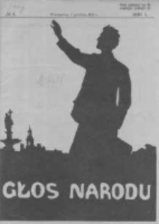 Głos Narodu: illustrowany tygodnik społeczno-literacki. 1913.12.07 R.1 No8