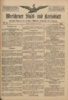 Wreschener Stadt und Kreisblatt: amtlicher Anzeiger für Wreschen, Miloslaw, Strzalkowo und Umgegend 1911.07.15 Nr83