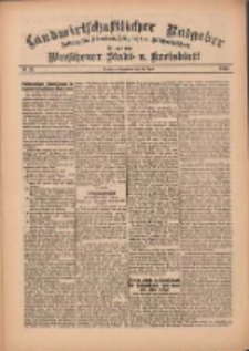 Landwirtschaftlicher Ratgeber: Zeitung für Ackerbau, Viehzucht u. Milchwirtschaft: Beilage zum Wreschener Stadt- u. Kreisblatt 1912.04.27 Nr18
