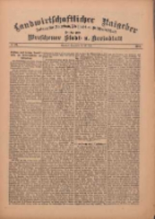 Landwirtschaftlicher Ratgeber: Zeitung für Ackerbau, Viehzucht u. Milchwirtschaft: Beilage zum Wreschener Stadt- u. Kreisblatt 1912.06.29 Nr27