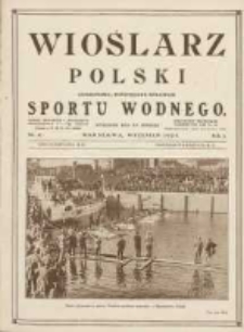 Wioślarz Polski: czasopismo, poświęcone sprawom sportu wodnego 1925.09 R.1 Nr6