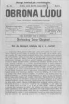 Obrona Ludu: organ Stronnictwa Chrześcijańsko-Ludowego. 1899 R.2 Nr20
