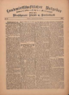 Landwirtschaftlicher Ratgeber: Zeitung für Ackerbau, Viehzucht u. Milchwirtschaft: Beilage zum Wreschener Stadt- u. Kreisblatt 1912.11.16 Nr47