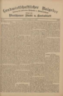 Landwirtschaftlicher Ratgeber: Zeitung f&uuml;r Ackerbau, Viehzucht u. Milchwirtschaft: Beilage zum Wreschener Stadt- u. Kreisblatt 1911.01.14 Nr3