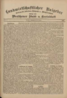 Landwirtschaftlicher Ratgeber: Zeitung für Ackerbau, Viehzucht u. Milchwirtschaft: Beilage zum Wreschener Stadt- u. Kreisblatt 1911.01.28 Nr5
