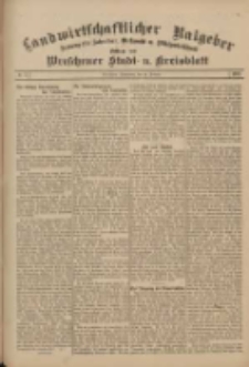 Landwirtschaftlicher Ratgeber: Zeitung für Ackerbau, Viehzucht u. Milchwirtschaft: Beilage zum Wreschener Stadt- u. Kreisblatt 1911.02.11 Nr7