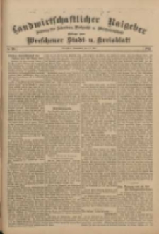 Landwirtschaftlicher Ratgeber: Zeitung für Ackerbau, Viehzucht u. Milchwirtschaft: Beilage zum Wreschener Stadt- u. Kreisblatt 1911.05.13 Nr20