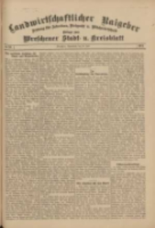 Landwirtschaftlicher Ratgeber: Zeitung für Ackerbau, Viehzucht u. Milchwirtschaft: Beilage zum Wreschener Stadt- u. Kreisblatt 1911.07.29 Nr31
