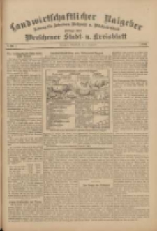 Landwirtschaftlicher Ratgeber: Zeitung für Ackerbau, Viehzucht u. Milchwirtschaft: Beilage zum Wreschener Stadt- u. Kreisblatt 1911.09.02 Nr36