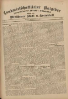 Landwirtschaftlicher Ratgeber: Zeitung für Ackerbau, Viehzucht u. Milchwirtschaft: Beilage zum Wreschener Stadt- u. Kreisblatt 1911.09.09 Nr37