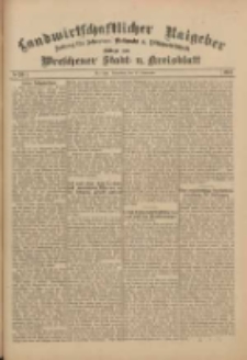 Landwirtschaftlicher Ratgeber: Zeitung für Ackerbau, Viehzucht u. Milchwirtschaft: Beilage zum Wreschener Stadt- u. Kreisblatt 1911.09.23 Nr39