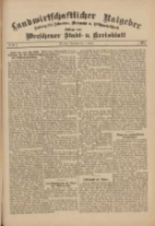 Landwirtschaftlicher Ratgeber: Zeitung f&uuml;r Ackerbau, Viehzucht u. Milchwirtschaft: Beilage zum Wreschener Stadt- u. Kreisblatt 1911.10.07 Nr41