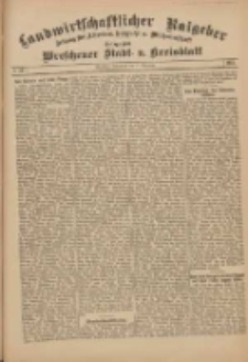 Landwirtschaftlicher Ratgeber: Zeitung für Ackerbau, Viehzucht u. Milchwirtschaft: Beilage zum Wreschener Stadt- u. Kreisblatt 1911.11.11 Nr46