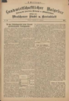 Landwirtschaftlicher Ratgeber: Zeitung f&uuml;r Ackerbau, Viehzucht u. Milchwirtschaft: Beilage zum Wreschener Stadt- u. Kreisblatt 1911.12.09 Nr50