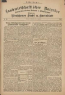 Landwirtschaftlicher Ratgeber: Zeitung für Ackerbau, Viehzucht u. Milchwirtschaft: Beilage zum Wreschener Stadt- u. Kreisblatt 1911.12.09 Nr50