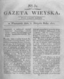 Gazeta wieyska czyli wiadomości gospodarczo-rolnicze. 1817.08.01 Nr31