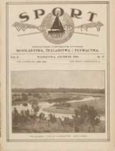 Sport Wodny: czasopismo poświęcone sprawom wioślarstwa, żeglarstwa i pływactwa 1926.12 R.2 Nr17