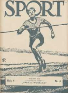 Sport Wodny: dwutygodnik poświęcony sprawom wioślarstwa, żeglarstwa i pływactwa 1928.03 R.4 Nr6