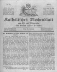 Katholisches Wochenblatt aus Ost- und Westpreussen f&uuml;r Leser aller St&auml;nde. 1843.01.21 No4
