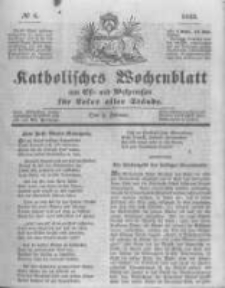 Katholisches Wochenblatt aus Ost- und Westpreussen f&uuml;r Leser aller St&auml;nde. 1843.02.04 No6