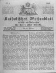 Katholisches Wochenblatt aus Ost- und Westpreussen für Leser aller Stände. 1843.02.18 No8
