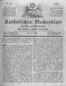 Katholisches Wochenblatt aus Ost- und Westpreussen f&uuml;r Leser aller St&auml;nde. 1843.04.01 No14
