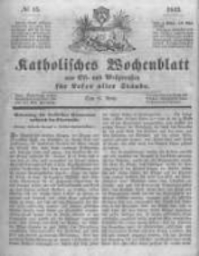 Katholisches Wochenblatt aus Ost- und Westpreussen für Leser aller Stände. 1843.04.08 No15