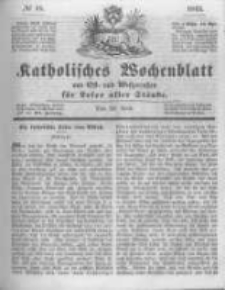 Katholisches Wochenblatt aus Ost- und Westpreussen f&uuml;r Leser aller St&auml;nde. 1843.04.29 No18