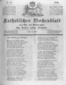 Katholisches Wochenblatt aus Ost- und Westpreussen f&uuml;r Leser aller St&auml;nde. 1843.05.06 No19