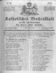 Katholisches Wochenblatt aus Ost- und Westpreussen f&uuml;r Leser aller St&auml;nde. 1843.06.24 No26