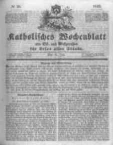 Katholisches Wochenblatt aus Ost- und Westpreussen f&uuml;r Leser aller St&auml;nde. 1843.07.08 No28