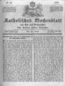 Katholisches Wochenblatt aus Ost- und Westpreussen f&uuml;r Leser aller St&auml;nde. 1843.08.26 No35