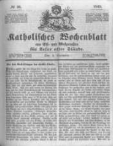 Katholisches Wochenblatt aus Ost- und Westpreussen f&uuml;r Leser aller St&auml;nde. 1843.09.02 No36