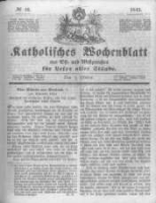 Katholisches Wochenblatt aus Ost- und Westpreussen für Leser aller Stände. 1843.10.07 No41