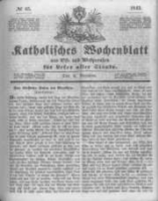 Katholisches Wochenblatt aus Ost- und Westpreussen f&uuml;r Leser aller St&auml;nde. 1843.11.04 No45